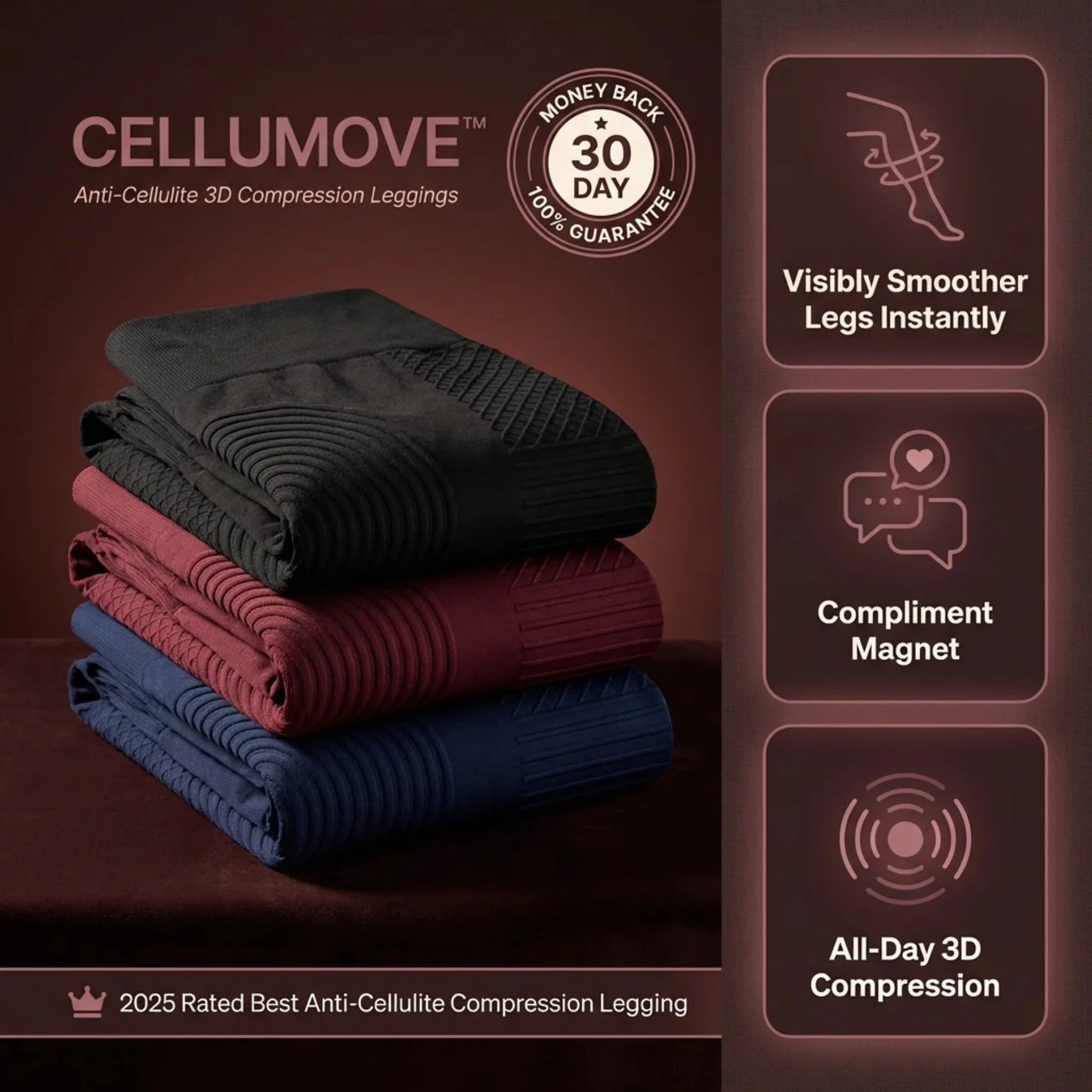 3D Compression Leggings That Sculpt, Smooth, and Support All Day