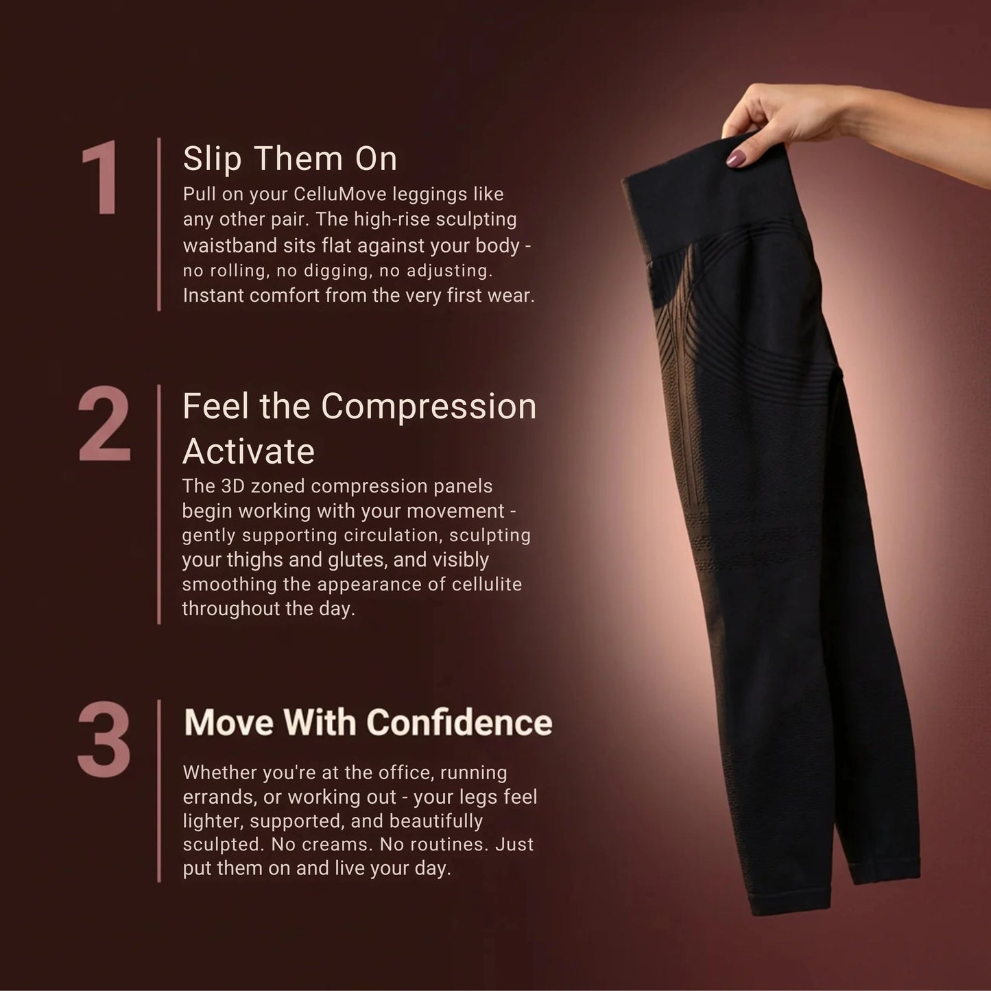 3D Compression Leggings That Sculpt, Smooth, and Support All Day