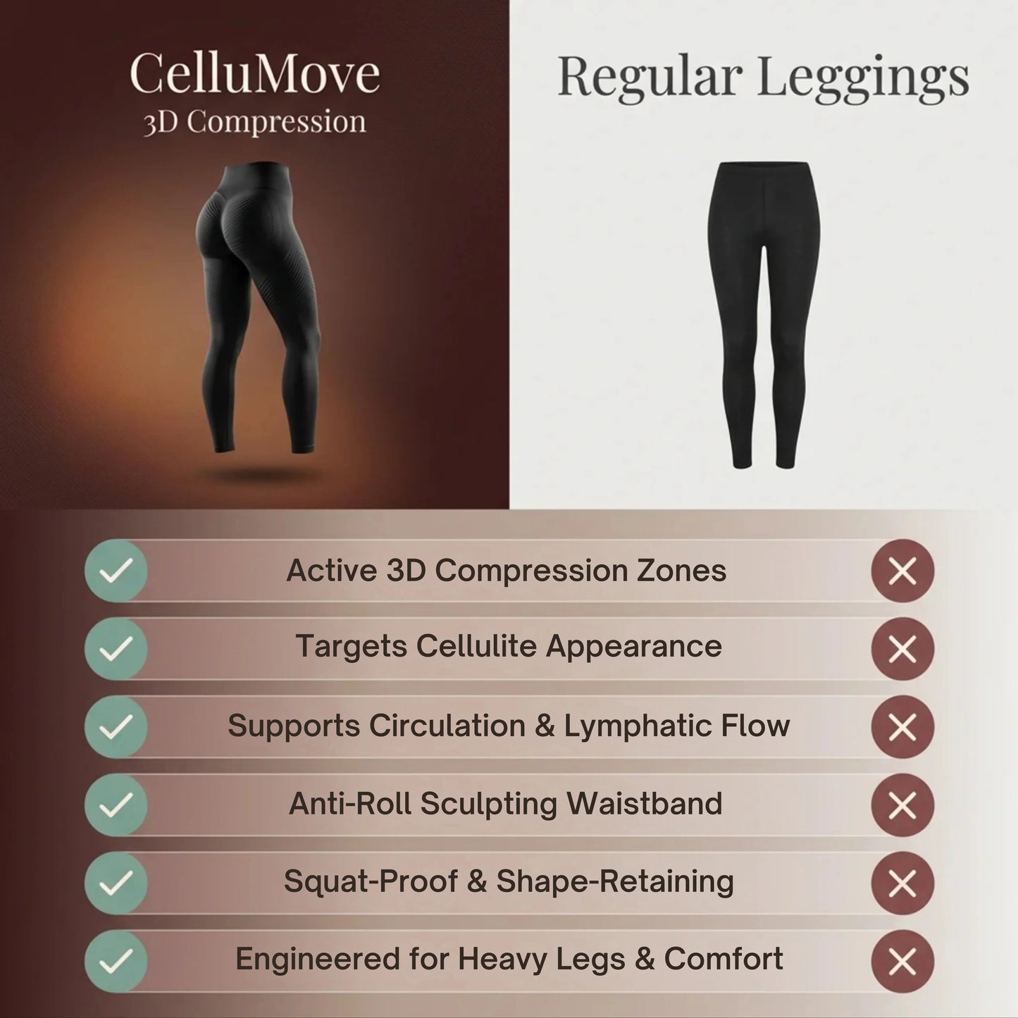 3D Compression Leggings That Sculpt, Smooth, and Support All Day