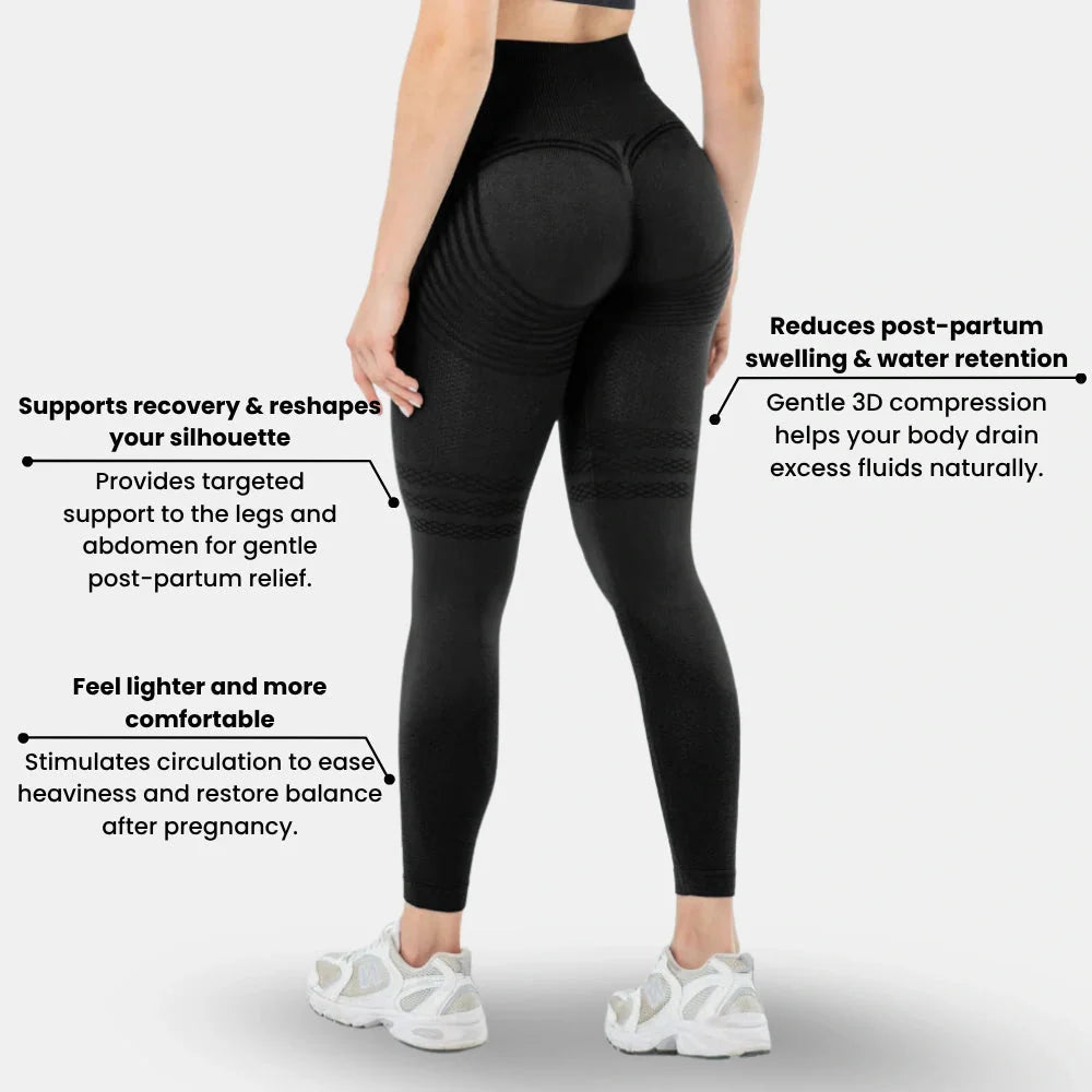 3D Legging – Designed to reduce post-partum swelling and restore comfort naturally.